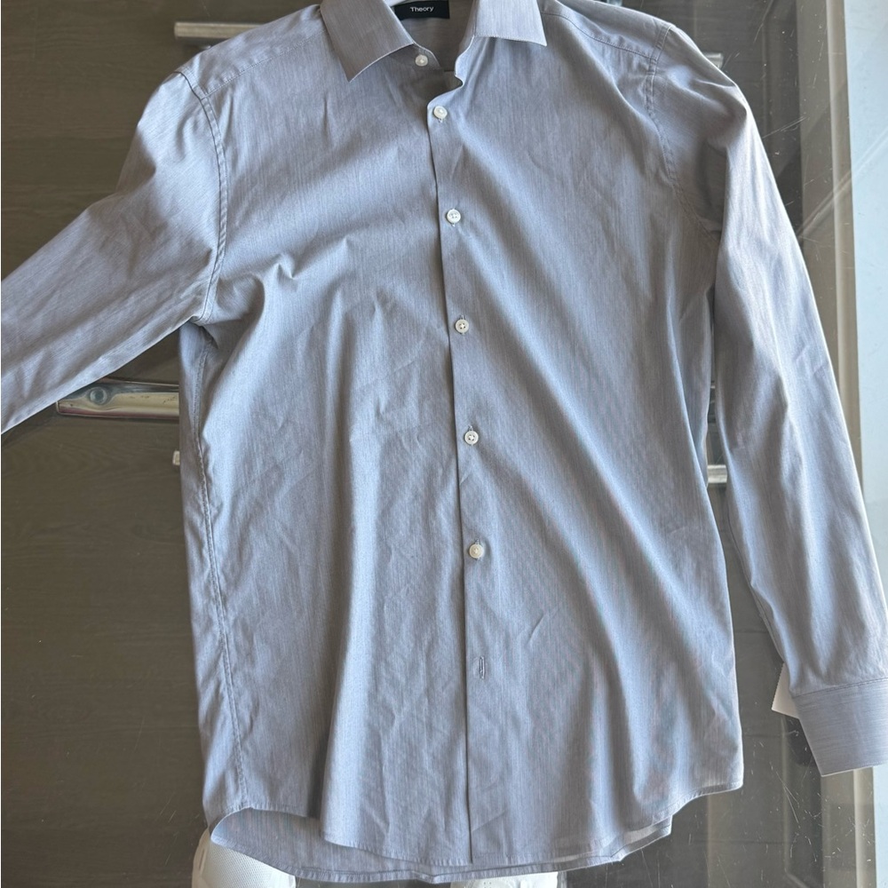 Theory Men's Gray Shirt